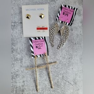Lot of Pierced Ear Earrings -Michael Kors